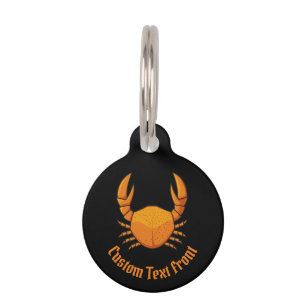 Orange Crab Haustiermarke