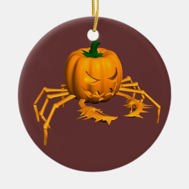Orange Crab Keramik Ornament (Vorne)