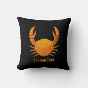 Orange Crab Kissen