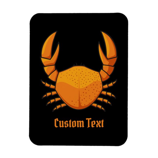 Orange Crab Magnet (Vertikal)