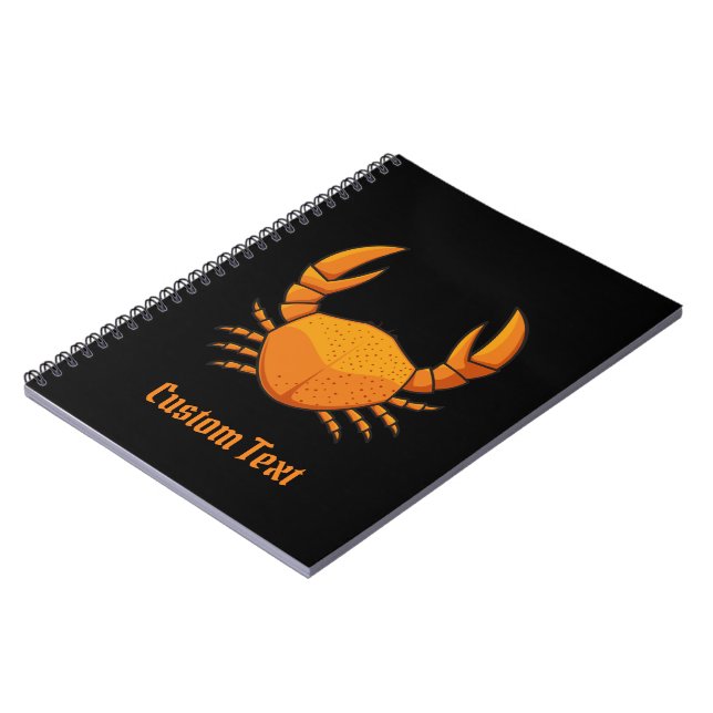 Orange Crab Notizblock (Linke Seite)