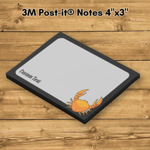 Orange Crab Post-it Klebezettel
