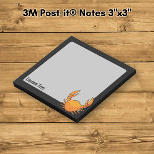 Orange Crab Post-it Klebezettel