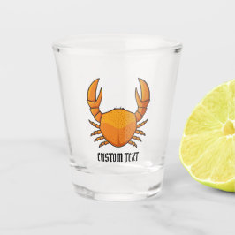 Orange Crab Schnapsglas