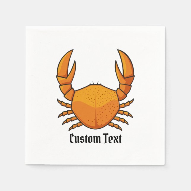 Orange Crab Serviette (Vorderseite)