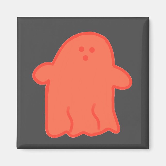 Orange Cream Ghost Magnet (Vorne)