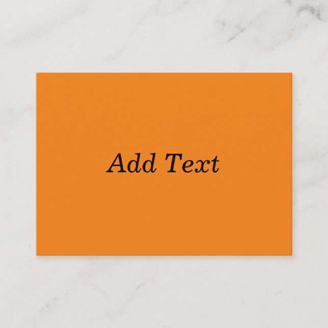 Orange Create Your Own Add Text Custom Begleitkarte (Vorderseite)
