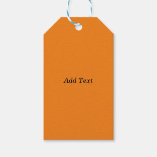 Orange Create your own Add Text Custom Geschenkanhänger