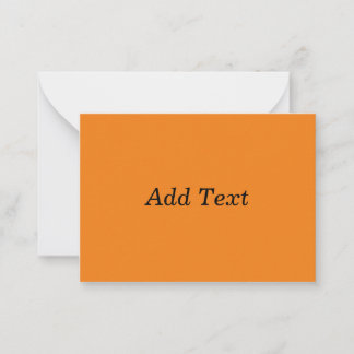 Orange Create Your Own Add Text Custom Mitteilungskarte