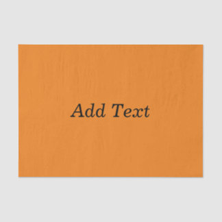 Orange Create Your Own Add Text Custom Seidenpapier