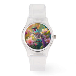 Orange Created Rainbow Jay Fantasy Bird Armbanduhr