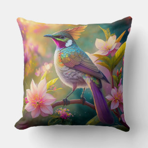 Orange Created Rainbow Jay Fantasy Bird Kissen