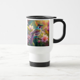 Orange Created Rainbow Jay Fantasy Bird Reisebecher