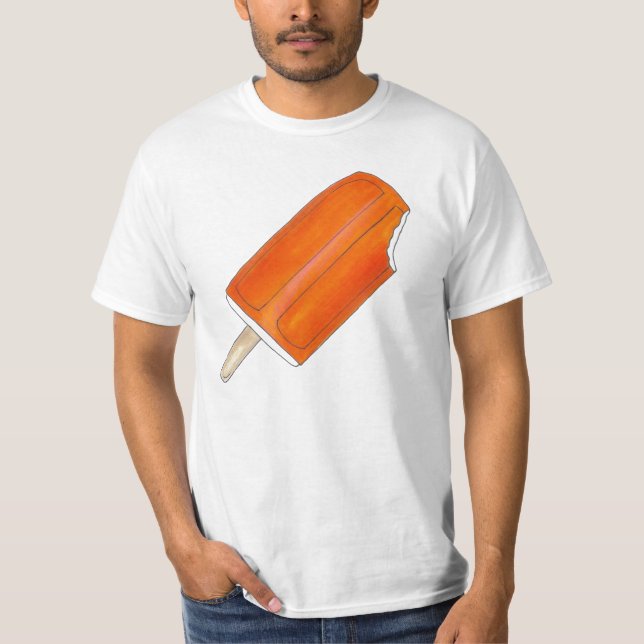 Orange Creme Ice Popsicle Creamsikel Dessert T-Shirt (Vorderseite)