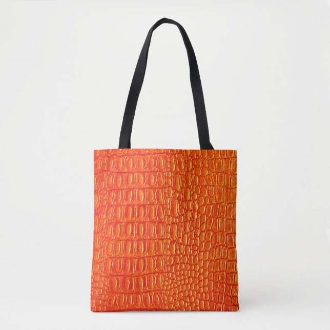 Orange Crocodile Lederprint (Vorderseite)