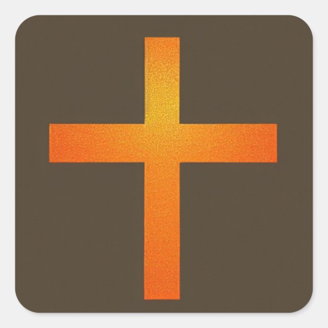 Orange Cross Sticker (Vorderseite)