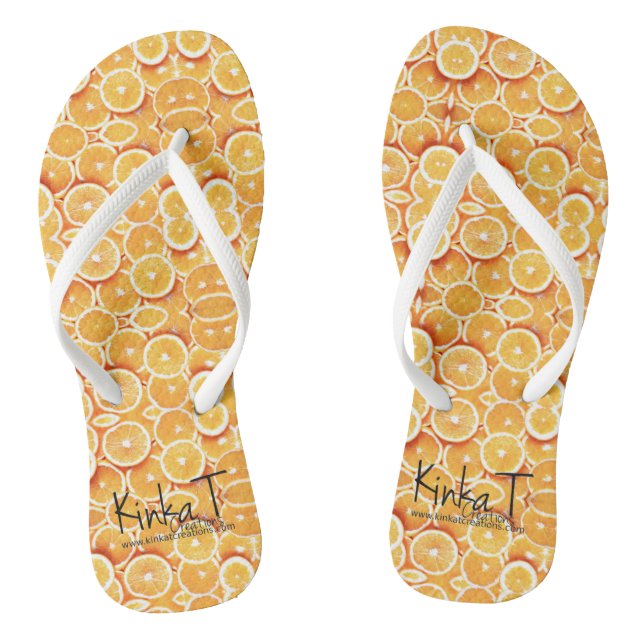 Orange Crush Flip Flops (Fußbett)