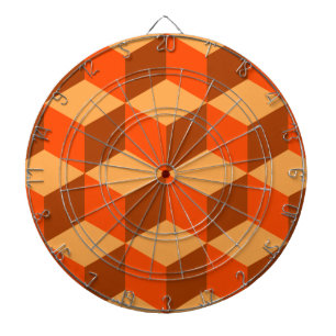 Orange Cubes Dartscheibe