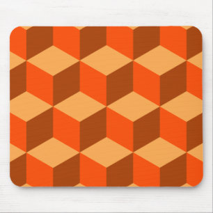 Orange Cubes Mousepad