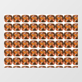 Orange Cushion-cut Pattern Fensteraufkleber