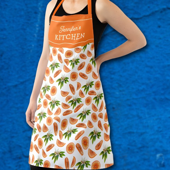 Orange Custom Kitchen Unisex, Fruit Unisex Schürze (Von Creator hochgeladen)