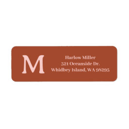 Orange Custom Monogram Burnt