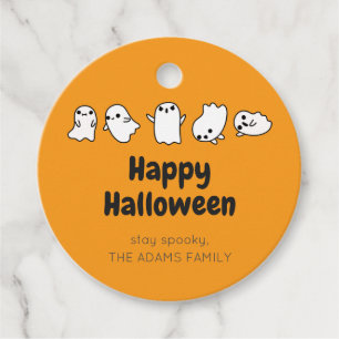ORANGE CUSTOM Niedlich Spooky Ghost Halloween Gefa Geschenkanhänger