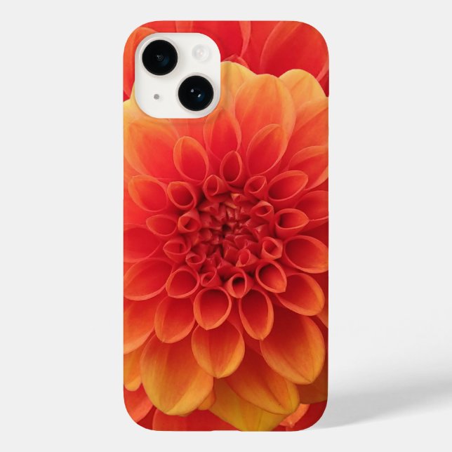 Orange Dahlia Case-Mate iPhone Hülle (Rückseite)