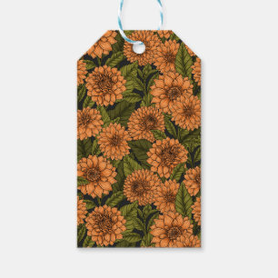 Orange Dahlia Garden Geschenkanhänger