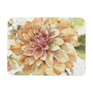 Orange Dahlie Magnet