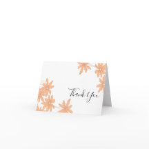 Orange Daisies on White Vielen Dank