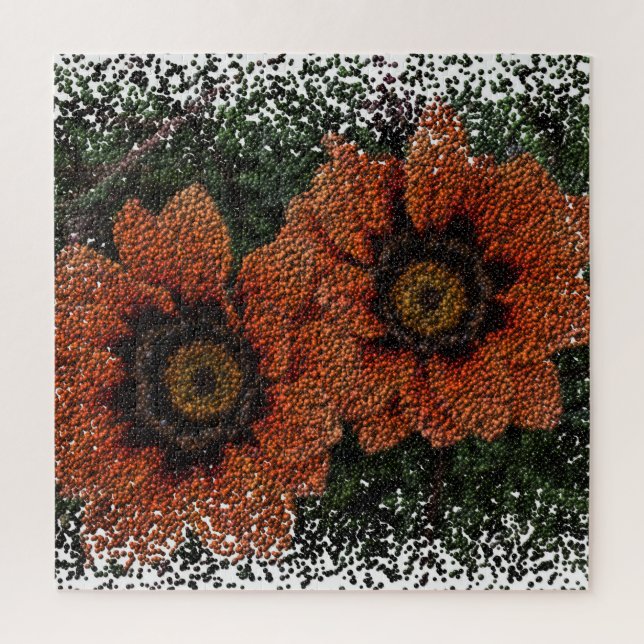 Orange Daisy Balls Jigsaw Puzzle (Vertikal)