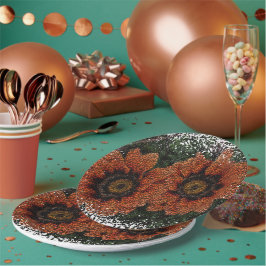 Orange Daisy Balls Paper Teller