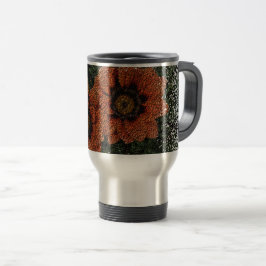 Orange Daisy Balls Thermische Tasse