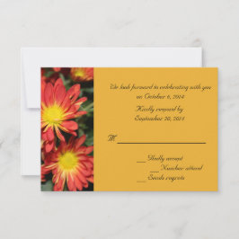 Orange daisy Blume UAWG Hochzeitskarten Einladung