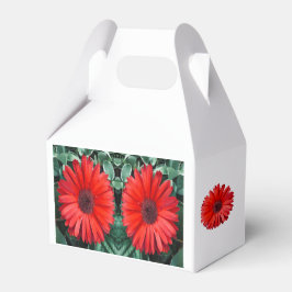 Orange Daisy Favor Box Geschenkschachtel