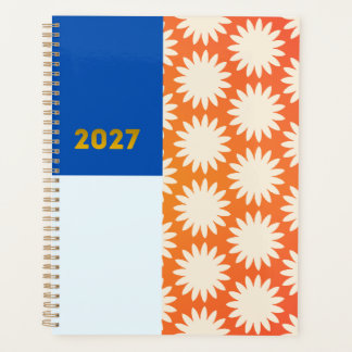 Orange Daisy Floral 2027 Planer