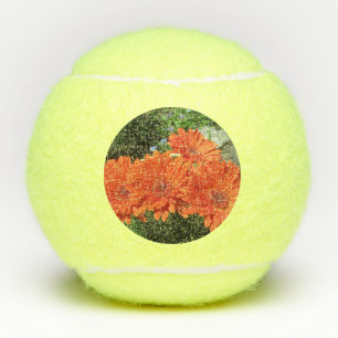 Orange Daisy Foto Tennis Ball