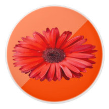 Orange Daisy Keramik Pull