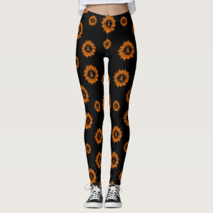 Orange Daisy...RSD/CRPS Leggings