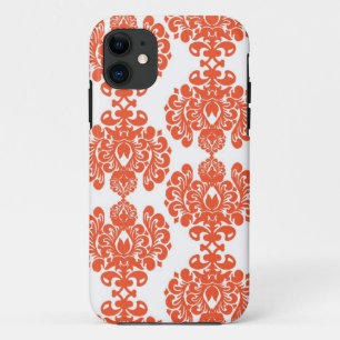 Orange Damast iPhone Kasten Case-Mate iPhone Hülle