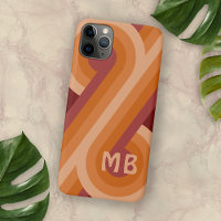 Orange Dark Maroon Red Midyear Art Pattern