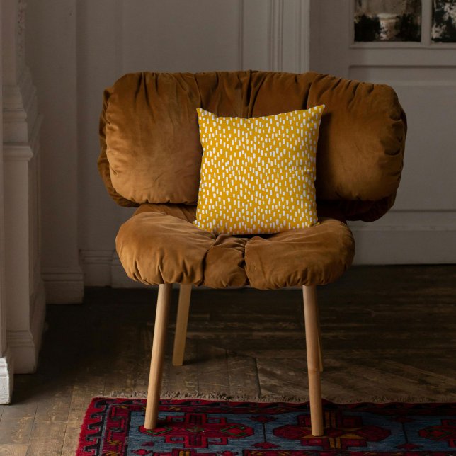 Orange Dashely Bright Kissen (Orange Dashingly Bright Throw Pillow)