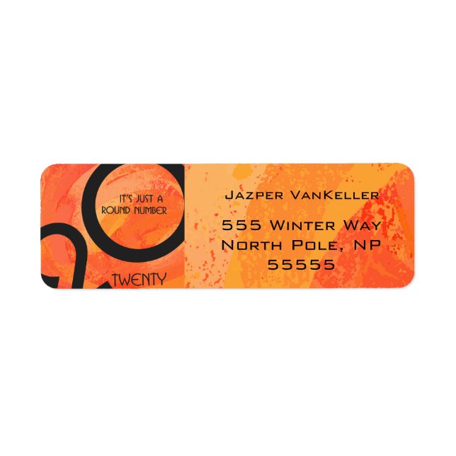 Orange Dekade Geburtstag (Vorne)