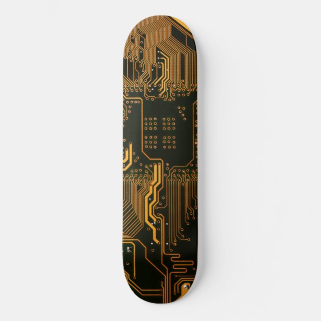 Orange der coolen Computerplatine Skateboard (Vorderseite)