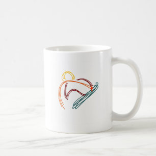 Orange des Snowboardings logo13 Tasse