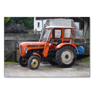 Orange Diesel Tractor Steyr KL II Tischnummer