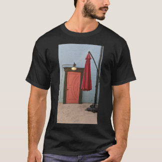 Orange Door Red Umbrella T - Shirt