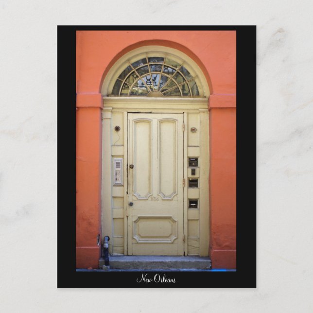 Orange Doorway Postkarte (Vorderseite)