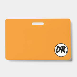 Orange DR. Logo Handyhülle Ausweis